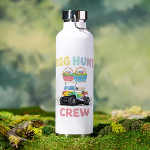 Egg Hunt Crew Cute Easter Holiday Water Bottle
