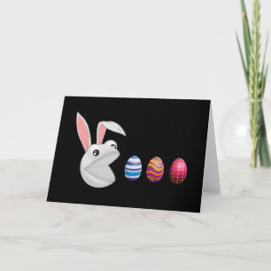 Egg Hunt Easter Bunny Card