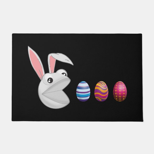 Egg Hunt Easter Bunny Doormat (Front)
