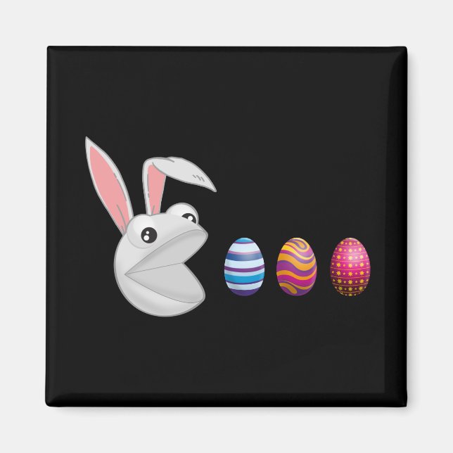 Egg Hunt Easter Bunny Magnet (Front)