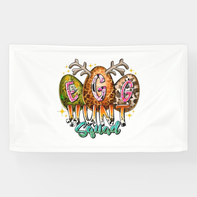 Egg Hunt Squad Banner (Horizontal)
