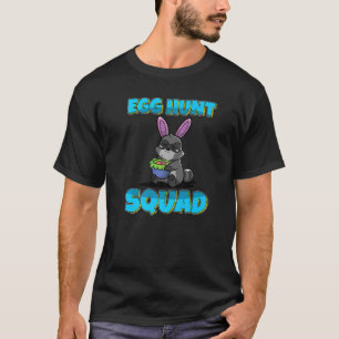 Egg Hunt Squad Cute Racoon Easter Eggs Hunting T-Shirt