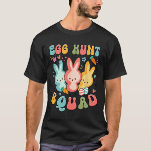 Egg Hunt Squad Hunting Season Funny Easter Day Bun T-Shirt