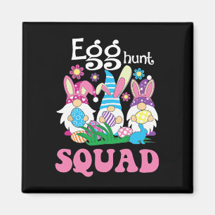 Egg Hunt Squad Hunting Season Funny Easter Day Magnet