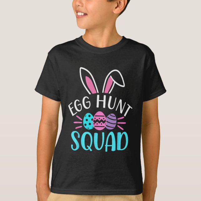Egg Hunt Squad Shirt Hunting Season Funny Easter D (Front)