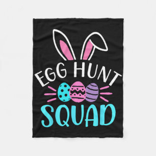 Egg Hunt Squad Shirt Hunting Season Funny Easter D Fleece Blanket