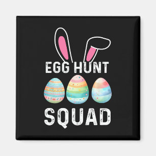 Egg Hunt Squad Shirt Hunting Season Funny Happy Ea Magnet