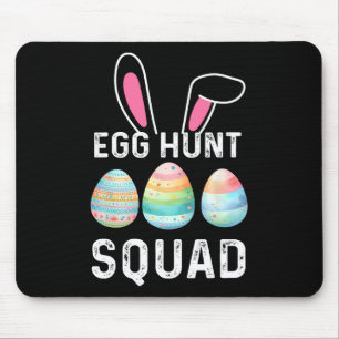 Egg Hunt Squad Shirt Hunting Season Funny Happy Ea Mouse Pad