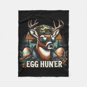 Egg Hunter Deer Buck Byckward Cap Deer Hunting Eas Fleece Blanket