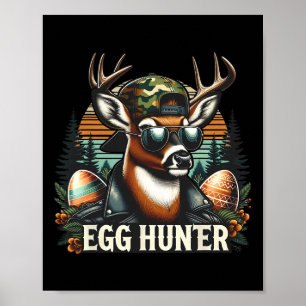 Egg Hunter Deer Buck Byckward Cap Deer Hunting Eas Poster