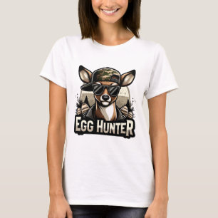 Egg Hunter Deer Buck Byckward Cap Deer Hunting Eas T-Shirt