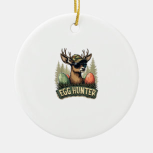Egg Hunter Deer Buck Happy Easter Day Eggs Boys Ki Ceramic Tree Decoration