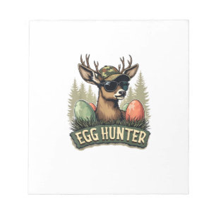Egg Hunter Deer Buck Happy Easter Day Eggs Boys Ki Notepad