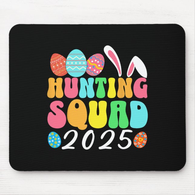 Egg Hunting Squad 2025 Easter Egg Hunt Family Matc Mouse Pad (Front)
