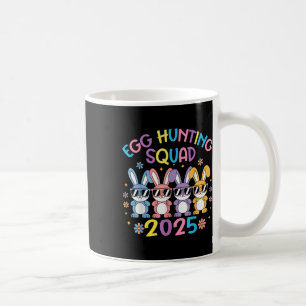 Egg Hunting Squad 2025 Happy Easter Bunny Family B Coffee Mug