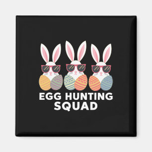 Egg Hunting Squad Boys Girls Easter Family Magnet