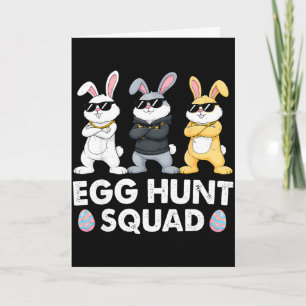 Egg hunting squad for kids boys men women youthEgg Card