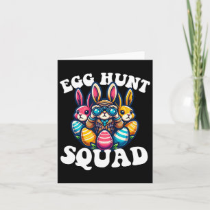 Egg Hunting Squad Graphic Easter Egg Hunt Easter D Card