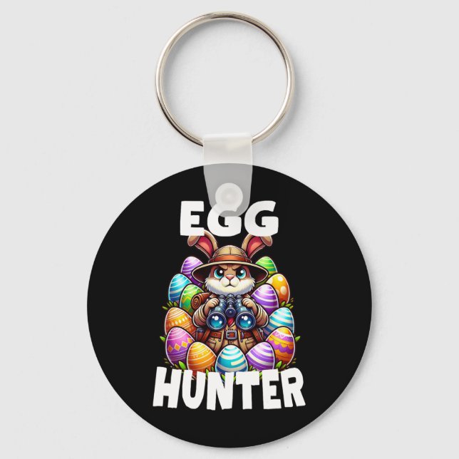 Egg Hunting Squad Graphic Easter Egg Hunt Easter D Key Ring (Front)