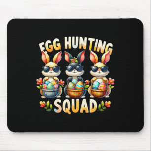 Egg Hunting Squad Happy Easter Day Bunny Egg Hunt Mouse Pad