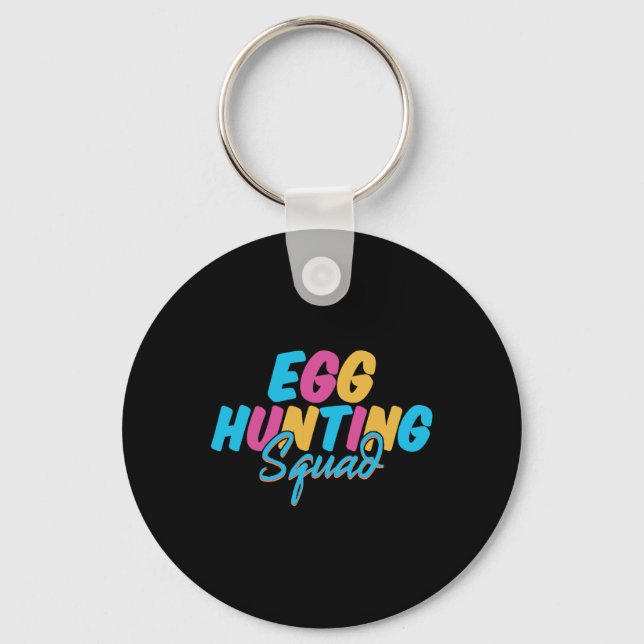 Egg Hunting Squad  Key Ring (Front)