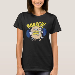 Egg Lifting Weights Fitness Gym Workout Squat Wome T-Shirt