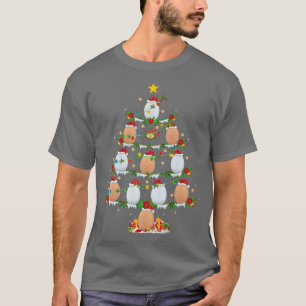 Egg Lover Xmas Lights Eggs Christmas Tree T-Shirt