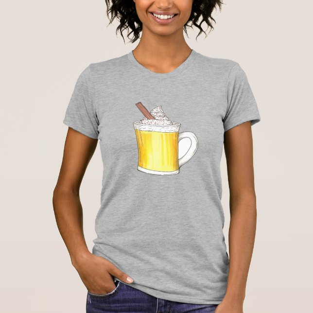 Egg Nog Eggnog Drink Christmas Holiday Cocktail T-Shirt (Front)