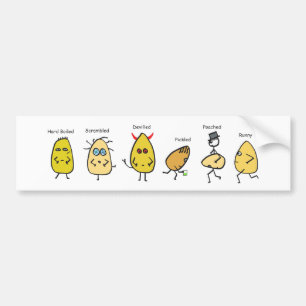 Egg Puns Bumper Sticker