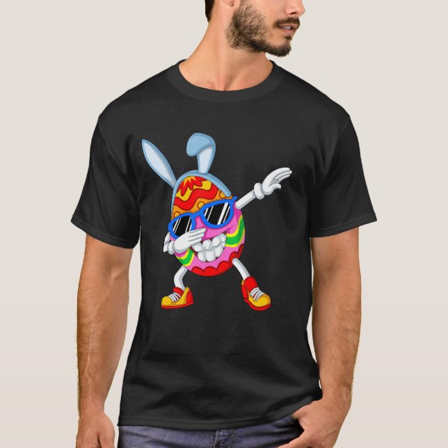 Egg rabbit dabbing T-Shirt (Front)