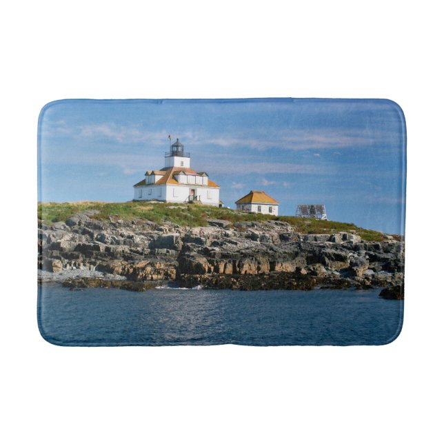 Egg Rock Lighthouse, Bar Harbour Maine Bath Mat (Front)