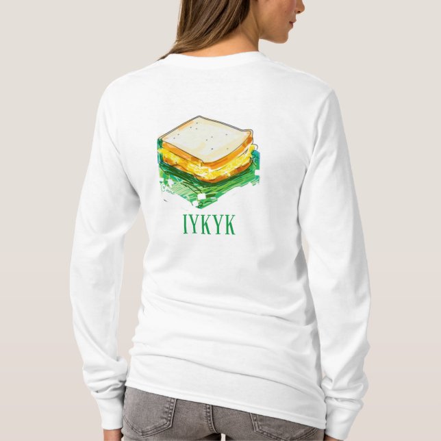 Egg Salad Sammy T-Shirt (Back)