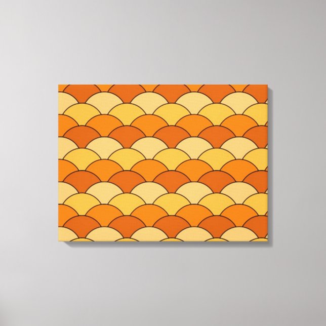 EGG SHAPED PATTERN CANVAS PRINT (Front)