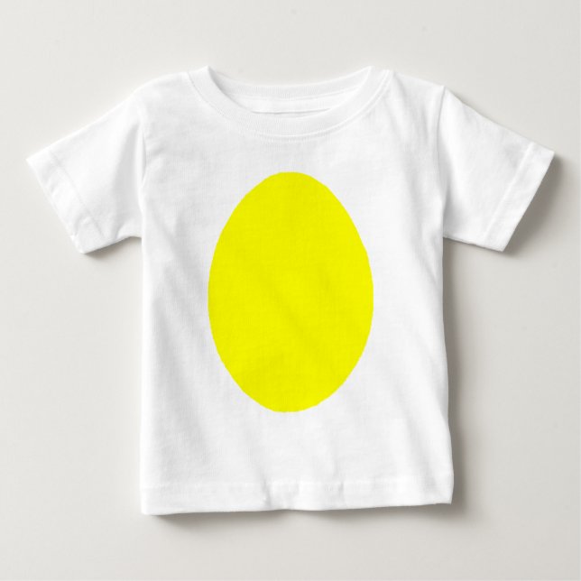 Egg Solid Yellow jGibney The MUSEUM Zazzle Gifts Baby T-Shirt (Front)
