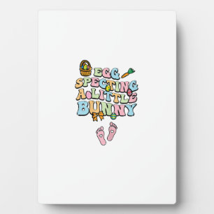 Egg Specting A Little Bunny Easter Pregnancy Annou Plaque