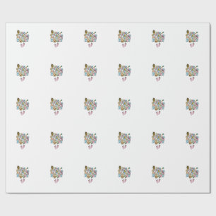 Egg Specting A Little Bunny Easter Pregnancy Annou Wrapping Paper