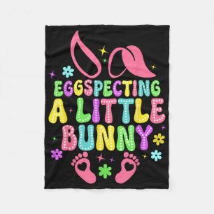 Egg Specting Little Bunny Easter Mum Pregnancy Ann Fleece Blanket
