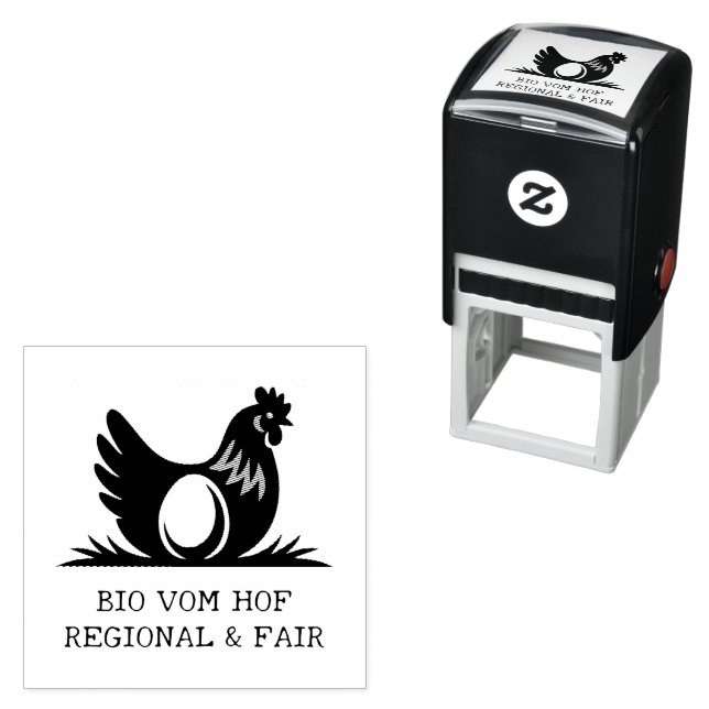 Egg stamp hen  (In Situ)