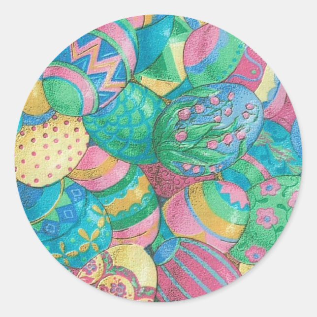 Egg-stavaganza Classic Round Sticker (Front)