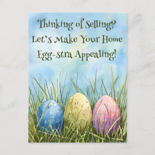 Egg-stra Appealing Real Estate Realty Marketing Postcard