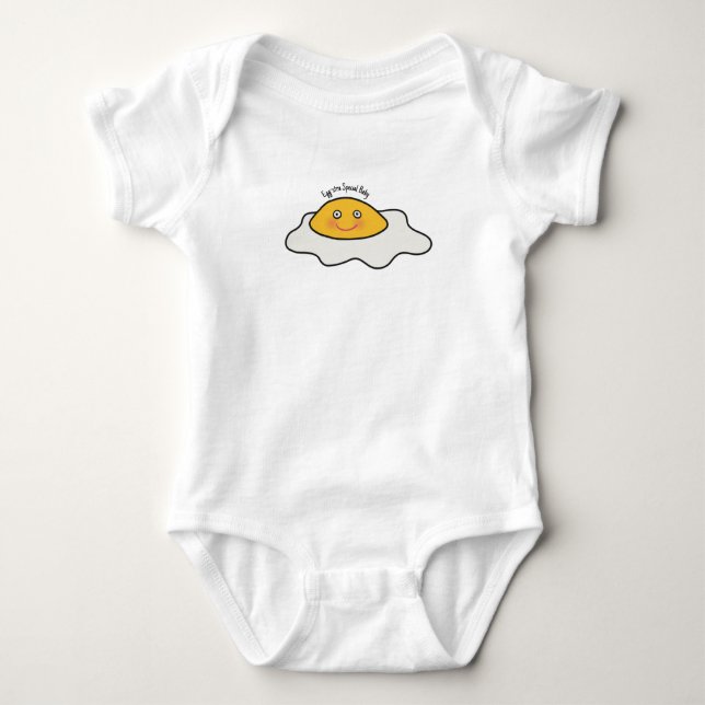 Egg-stra Special Baby Egg Themed Baby Bodysuit (Front)