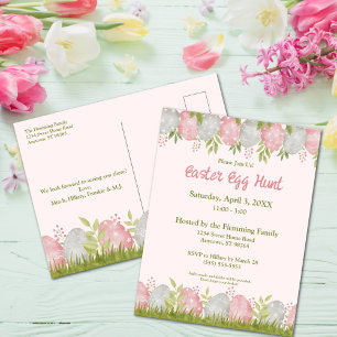 Egg-stra Sweet Customisable Easter Egg Hunt Postcard