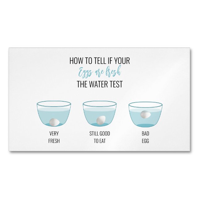 Egg Test For Freshness Customer Reminder Magnet (Front)