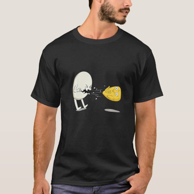 Egg Yolk Chick Sneeze Chicken T-Shirt (Front)