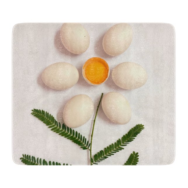 Egg Yolk Flower Cutting Board (Front)
