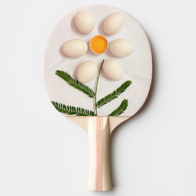 Egg Yolk Flower Ping Pong Paddle (Front)