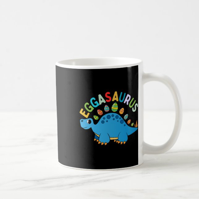 Eggasaurus Easter Egg Hunt Dinosaur Stegosaurus To Coffee Mug (Right)