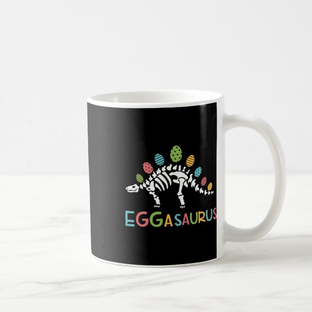Eggasaurus Easter Stegosaurus Dinosaur Boys Kids T Coffee Mug (Right)