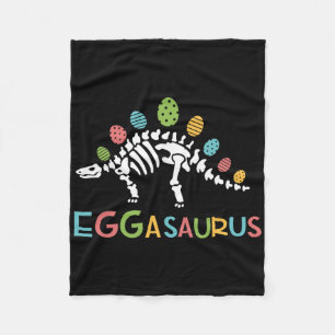 Eggasaurus Easter Stegosaurus Dinosaur Boys Kids T Fleece Blanket