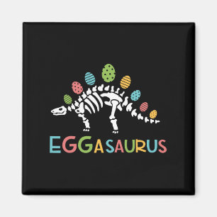 Eggasaurus Easter Stegosaurus Dinosaur Boys Kids T Magnet